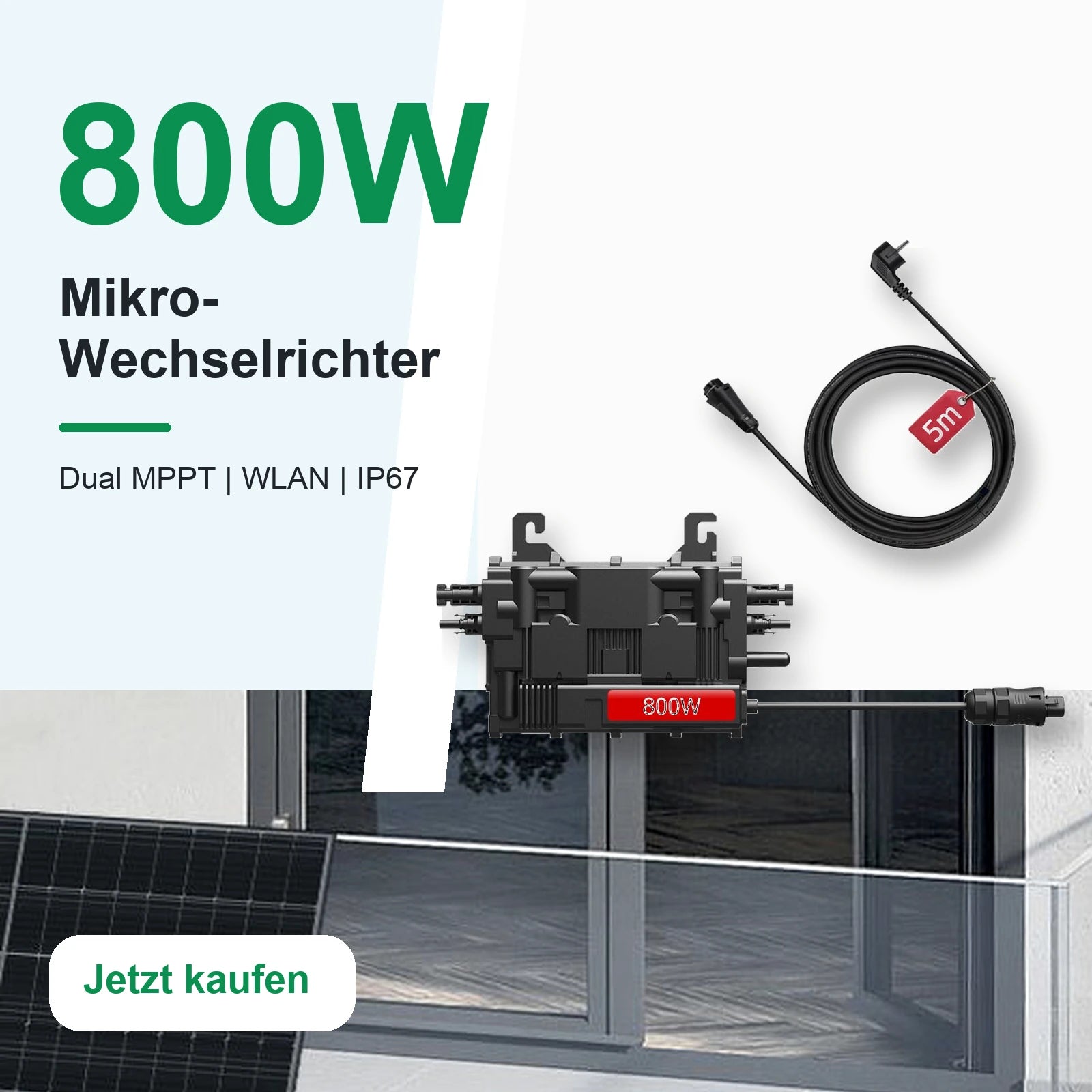 EON-MI800S 800W Mikro-Wechselrichter für Balkonkraftwerke