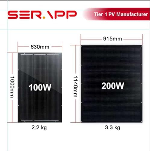 SERAPP Dünnes Flexibles Solarpanel Set